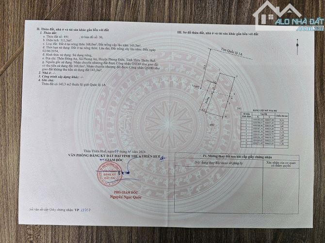 Bán đất 311m2 mặt tiền kinh doanh đường Quốc lộ 1A, Phong An, Phong Điền, chỉ 2,65 tỷ - 7
