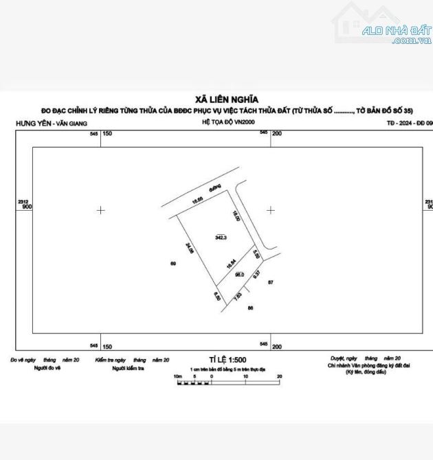 BÁN ĐẤT LIÊN NGHĨA VĂN GIANG  HƯNG YÊN 96M2 GIÁ 29TR/M2