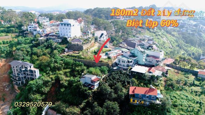 180m2 Đất Xây Dựng View Đồi - Hoàng Hoa Thám P10 Đà Lạt - Giá 6,3 Tỷ Thương Lượng