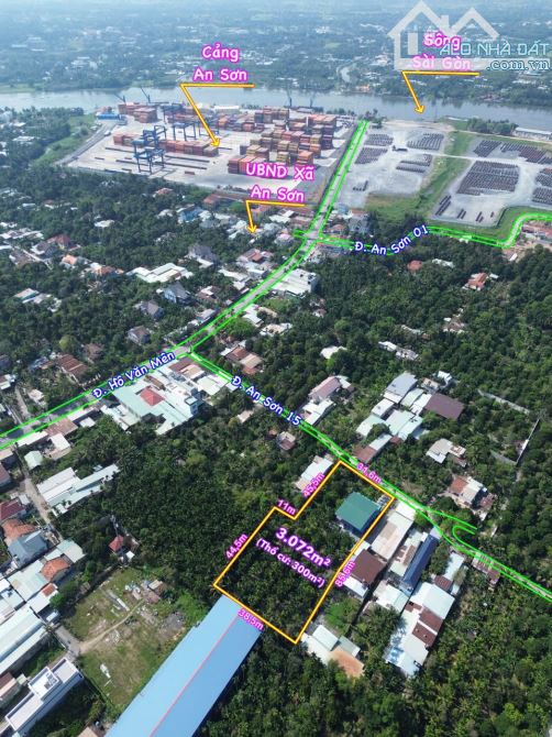 Bán Nhà Vườn Siêu Rộng đường xe 16 chỗ ra vào ở An Sơn, Cách Sông SG chỉ 300m - 3
