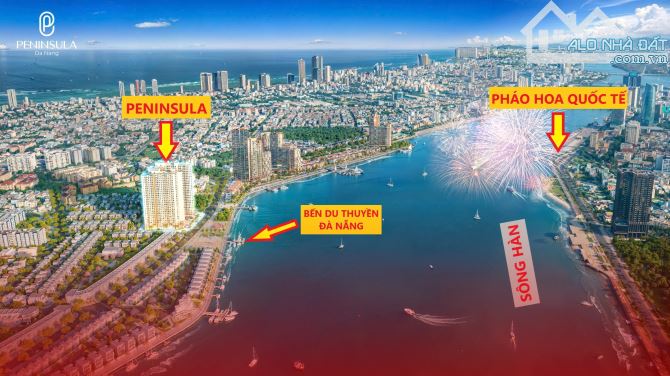 Giảm đến 650 triệu cho căn góc view biển siêu đẹp - Peninsula Da Nang sát bờ sông Hàn