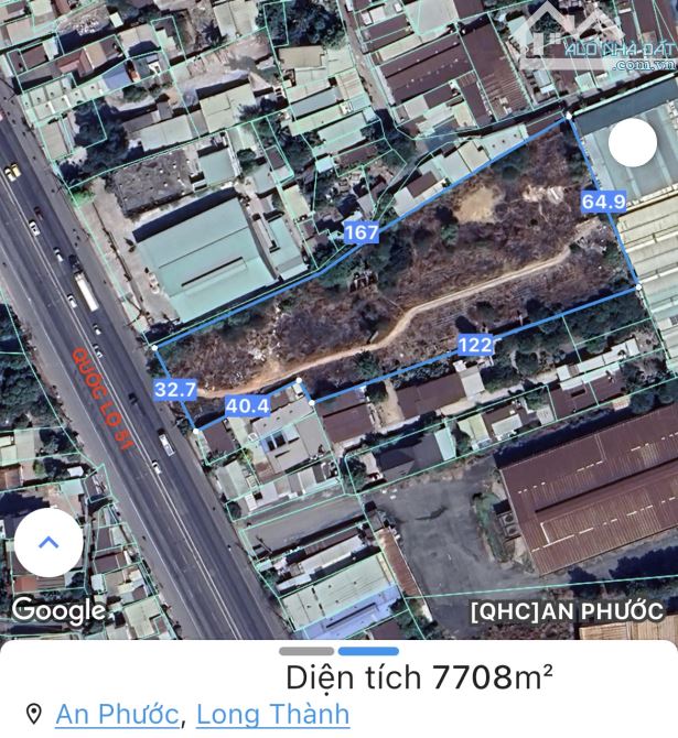 LÔ ĐẤT MẶT TIỀN QL51, GẦN CỔNG VÀO KCN LONG ĐỨC, CÁCH CỔNG CHÍNH SÂN BAY LONG THÀNH 9KM - 2