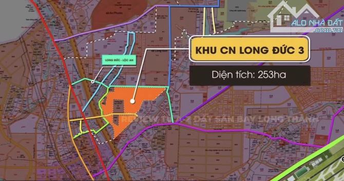 LÔ ĐẤT MẶT TIỀN QL51, GẦN CỔNG VÀO KCN LONG ĐỨC, CÁCH CỔNG CHÍNH SÂN BAY LONG THÀNH 9KM - 3