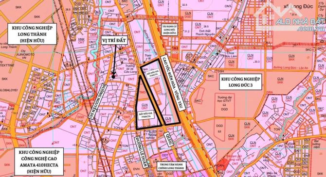 LÔ ĐẤT MẶT TIỀN QL51, GẦN CỔNG VÀO KCN LONG ĐỨC, CÁCH CỔNG CHÍNH SÂN BAY LONG THÀNH 9KM - 4