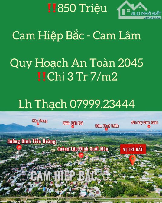 850 Triệu Cam Hiệp Bắc. Quy Hoạch An Toàn 2045
