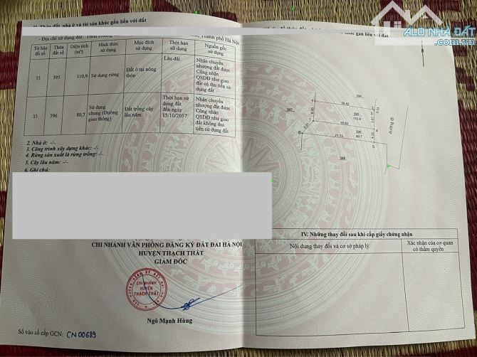 Bán Lô Góc Hoàng Xá,Lại Thượng,Thạch Thất,đất vuông vắn, vị trí đẹp để đầu tư