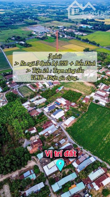 ✨ Duy Nhất 1 Lô: 5x32M (Full ONT) đường xe hơi, gần QL22B, nhà dân đông thấy ham - 379TR - 10