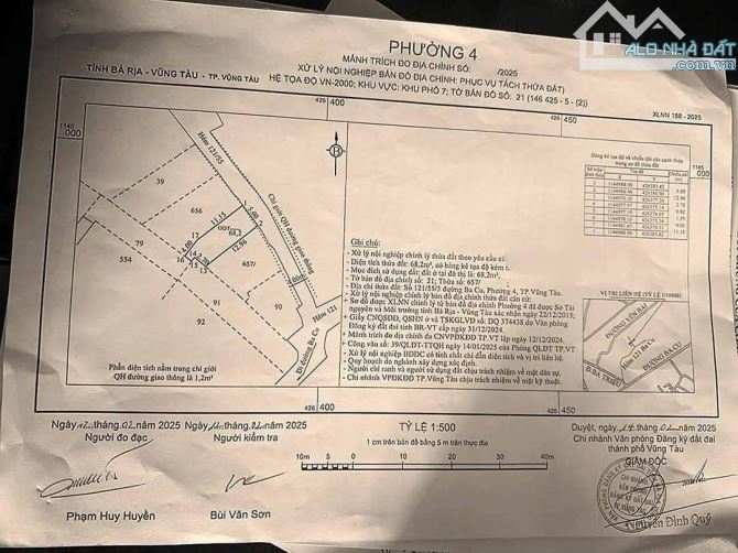 BÁN ĐẤT SẴN SỔ HẺM ÔTÔ 121/ BA CU PHƯỜNG 4, VŨNG TÀU. GIÁ 4.25 TỶ - 11