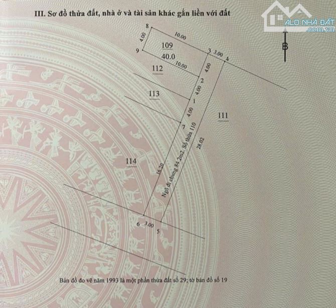 Nhỉnh 3 tỷ × 40M đất phường Cự Khối- Thống Nhất- gần cầu Vĩn Tuy- Long Biên - 1