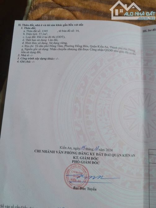 Bán đất ngõ 270 Đồng Hoà, Kiến An - 1