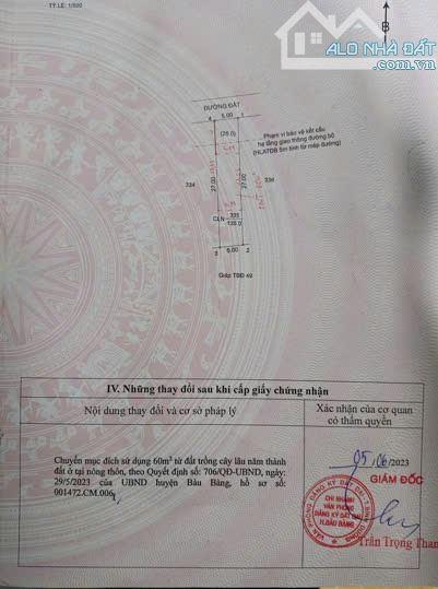 Cần Vốn Kinh Doanh Sang Nhanh Lô Đất Tại Bàu Bàng, Bình Dương - 3