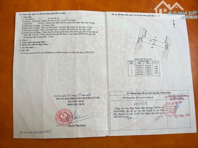 Gấp lắm rồi ! Chủ mắc nợ cần bán căn nhà 134,5m2 SHR ở Đ. Võ Văn Điều , Củ Chi  giá 648tr - 7