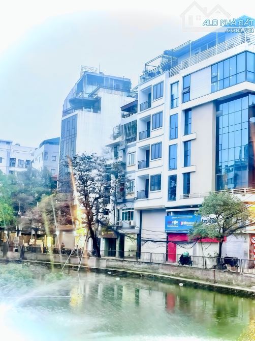 Building mặt phố Nhân Hoà, view hồ, 7T thang máy*105m, mặt tiền vip, thông sàn, DT 80tr/th