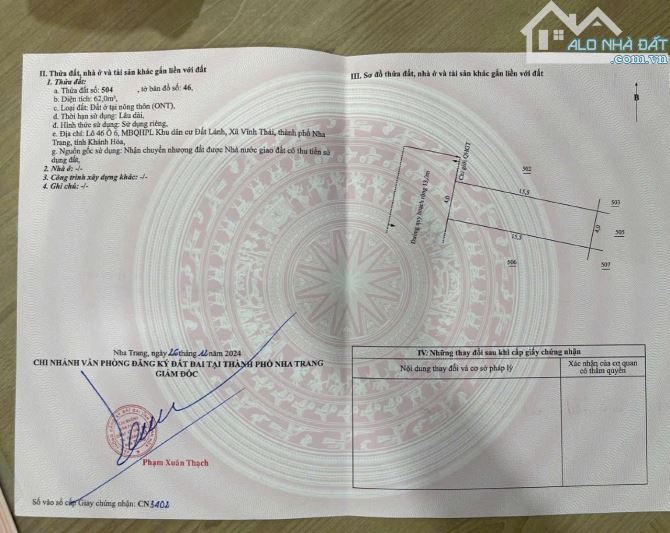 💥Bán lô đất sạch đẹp Tái đinh cư Đất Lành đường 13m gần Phong Châu📌 - - Diện tích: 62m2 - 1