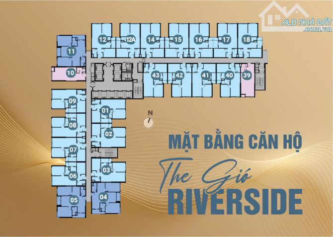 Bán căn hộ The Gió Riverside thuộc địa phận HCM ngay tại ga metro ,thanh toán chỉ từ 1%. - 1