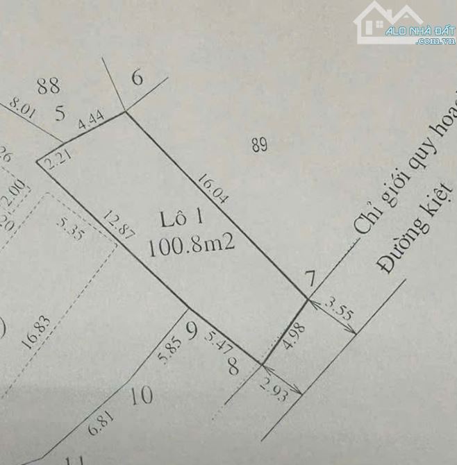 ĐẤT KIỆT OTO THÍCH TỊNH KHIẾT, THỦY XUÂN - 100M2 - 1,4X TỶ - 1