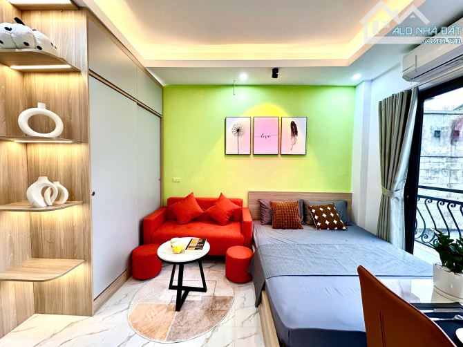 Cho Thuê CCMN Ngõ 167 Thuỵ Khuê Tây Hồ 30m2 Studio Ban Công Cửa Sổ Thang Máy Giặt Riêng - 1