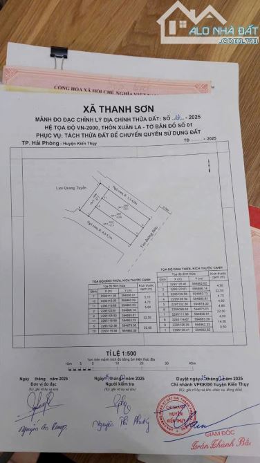 Bán đất Xuân La - Thanh Sơn - Kiến Thụy - Hải Phòng - 3