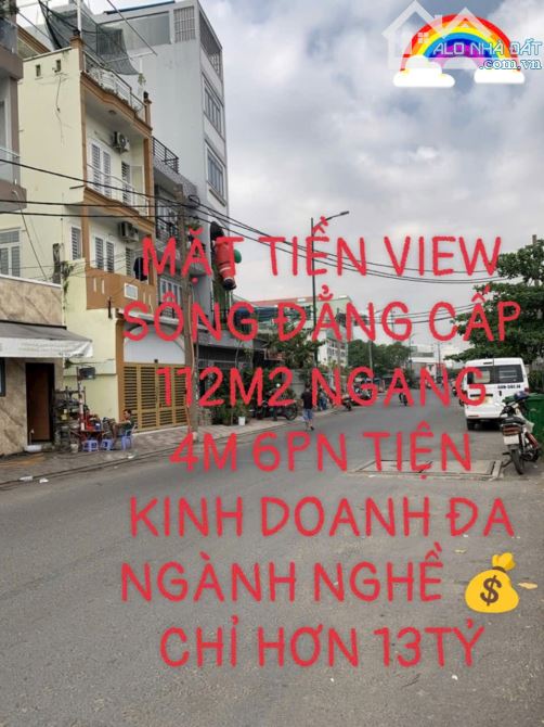 #️⃣-MẶT TIỀN VIEW SÔNG TIỆN KINH DOANH ĐA NGÀNH NGHỀ 112M2 NHÀ 3 TẦNG 6PN 💸CHỈ HƠN 13TỶ