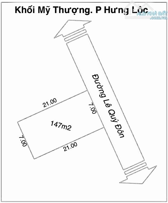 Bán đất mặt đường Lê Quý Đôn - P Hưng Lộc - 1