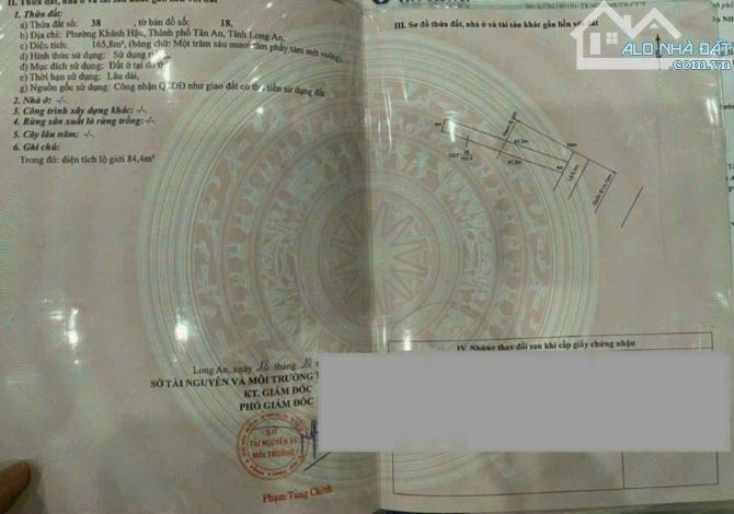 Đất mt đường QL1, phường Khánh Hậu, TP, Tân An - 2
