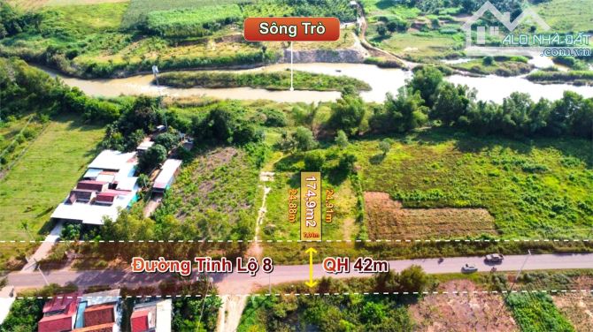 Cần Bán gấp đất Diên Xuân, mặt tiền DT8 QH 42m , sau lưng giáp sông - 3
