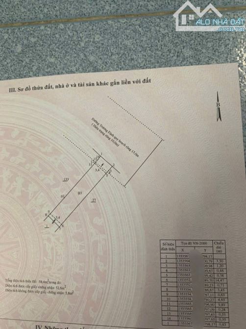 Bán căn nhà 3 tầng, mặt tiền đường Trương Định. 52m2 giá 5,7 tỷ - 5