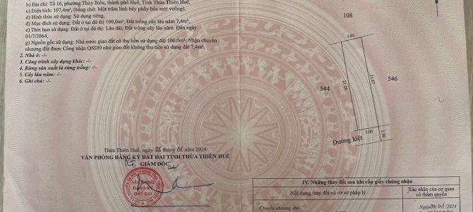 107m2 kiệt 28 Huyền Trân Công Chúa, Thuỷ Biều, Tp Huế