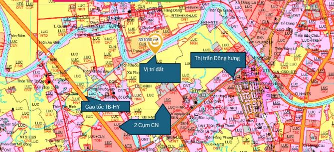 Chính chủ chào bán Lô đất biệt thự 3 mặt tiền view sông. Xã Phong Châu, Đông Hưng, Thái Bì