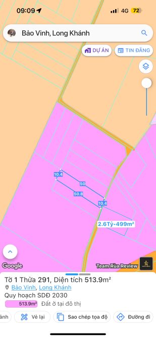 Bán lô đất 500m2 P. Bảo Vinh- Long Khánh - 1