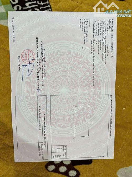 Đất Trần Xá cổng KCN Sam Sung kinhdoanh đầu tư xây nhà trọ  1,69 ty  Dt = 80m2 - 1