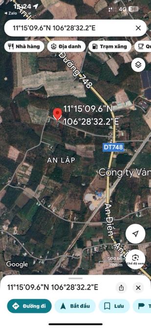 Cần bán 225m2 đất Bình Dương đường nhựa dân đông có 100tc giá 5xx - 1