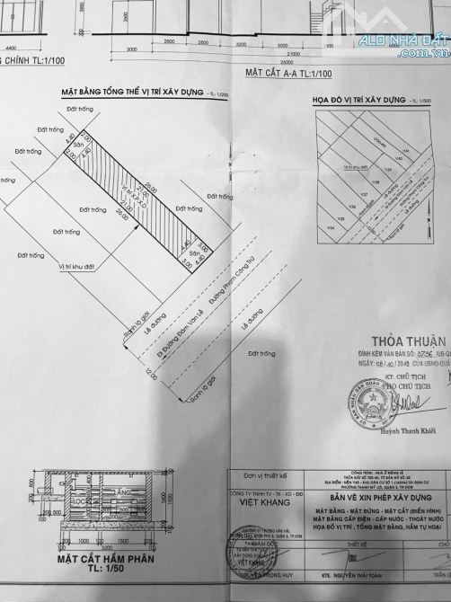 Bán Lô Đất 114,4m2 MT Phạm Công Trứ,P.Thạnh Mỹ Lợi Q2, GPXD 3 Lầu SThượng_Giá 11.25 Tỷ TL - 1