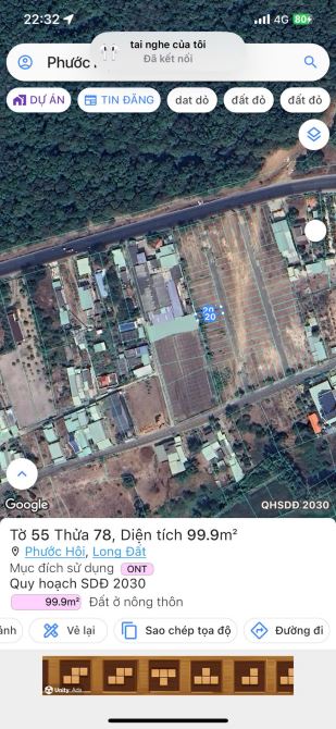 PHƯỚC HỘI NHA ANH CHỊ : CÁCH ĐƯỜNG VŨNG TÀU BÌNH CHÂU CHỈ 50 m  dt 100 m full thổ cư    🍀 - 3