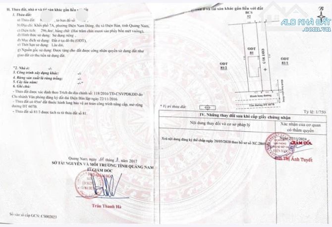 BÁN LÔ ĐẤT MẶT TIỀN ĐƯỜNG 18M AN DƯƠNG VƯƠNG, ĐIỆN NAM ĐÔNG, GẦN 300M2, GIÁ CHỈ 3.X TỶ. - 4