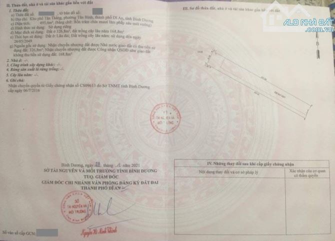 Đất gần ngã tư Bình Trị, khu Biconsi, 495m ngang 8,2m, xây tự do, 732 Dĩ An Bình Dương - 6
