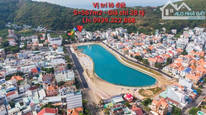 BÁN ĐẤT BIỆT THỰ S=567M2 - CÁCH BIỂN BÃI SAU 200M2_ĐƯỜNG PHAN CHU TRINH_PHƯỜNG 2_GIÁ 28 TỶ