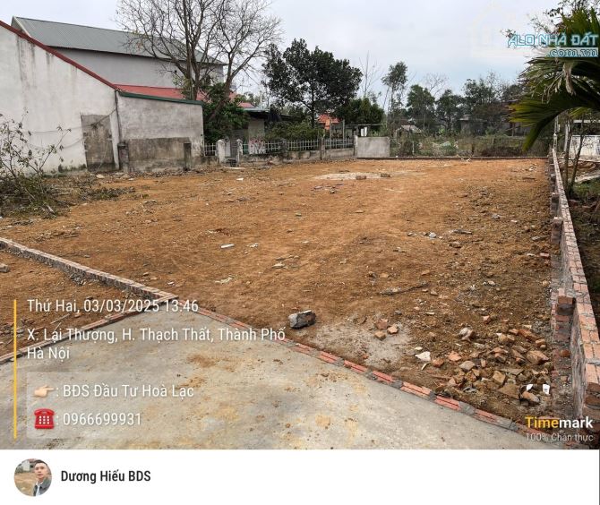 Mảnh đất đẹp vị trí xứng đáng để đầu tư tại xã Lại Thượng ,Huyện Thạch Thất,Hà Nội - 2