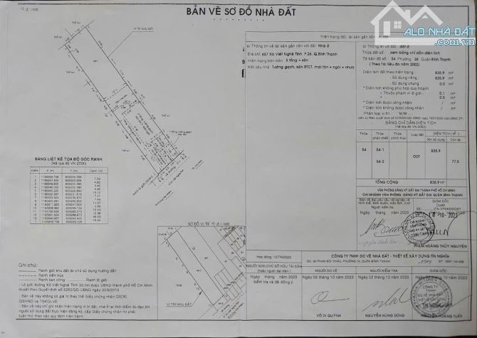 Bán nhà mặt tiền 657 Xô Viết Nghệ Tĩnh, P.26. Bình Thạnh. DT: 12*70m, Vuông vức