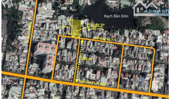 Bán 2040m2 đất xây chung cư phường tân quy quận  7 giá 200 tỉ - 1