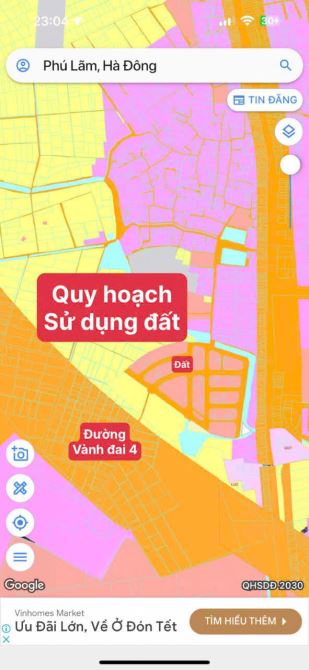 BÁN ĐẤT DỊCH VỤ HUYỀN KỲ PHÚ LÃM HÀ ĐÔNG LÔ GÓC VIU CÔNG VIÊN DT51M x MT 8M x GIÁ 8.85 TỶ - 2