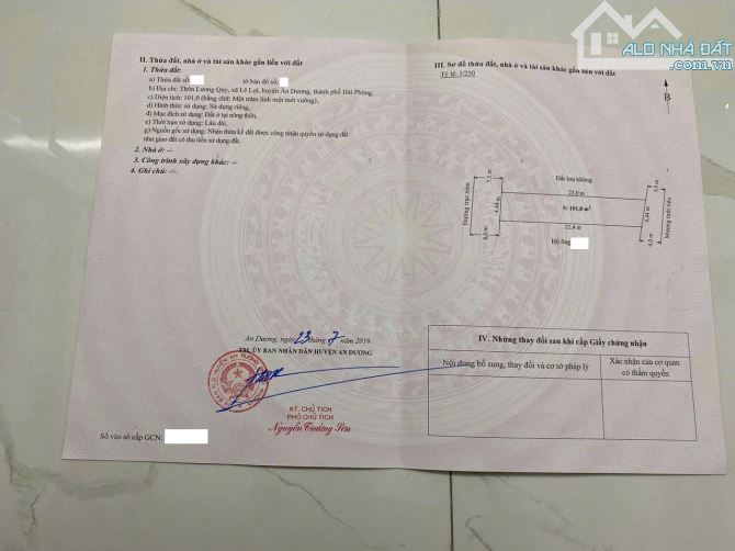 Chuyển nhượng đất mặt đường Hoàng Thị Lãng đi vài bước chân ra đường 208 - 2