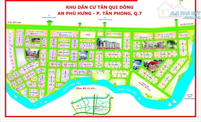Lô Đất V31 khu An Phú Hưng - Tân Phong - Q7 - DT 7x20m - 2