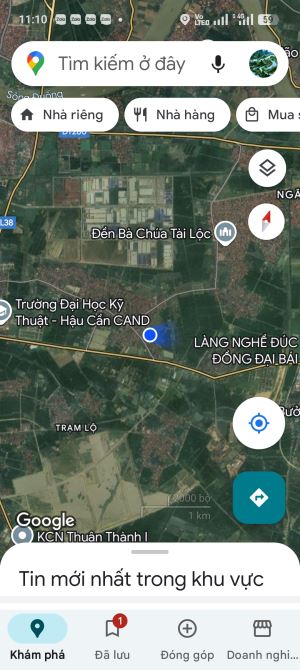 Bán đất khu công nghiệp Thuận Thành vốn 1 tỷ 6 đầu tư lãi lớn.