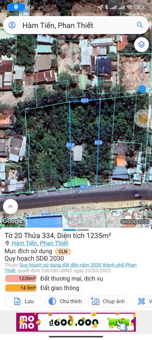 Bán lô 1234m2 mặt tiền nguyễn đình chiểu view biển chỉ 16tr/m2