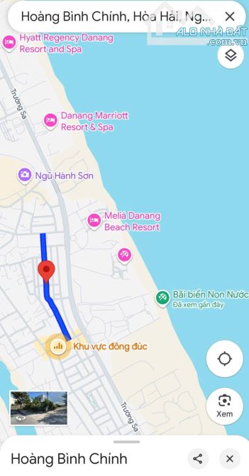 BÁN LÔ ĐẤT DIỆN TÍCH RỘNG NGAY CẠNH BIỂN NON NƯỚC NGŨ HÀNH SƠN - 1