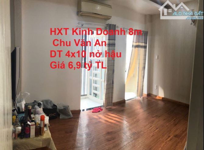 [ HẺM XE TẢI KINH DOANH 8M, SÁT MẶT TIỀN] Chu Văn An, bán nhà 4x10 nở hậu - 1