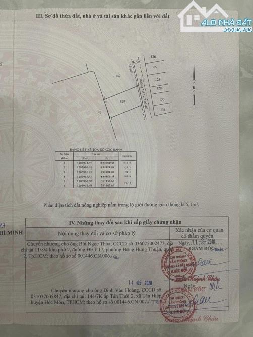 HÀNG NGỘP Cần Bán GẤP lô đất 120m2 Tân Hiệp 12 Hóc Môn GIÁ 1TY280-Full thổ cư - 2