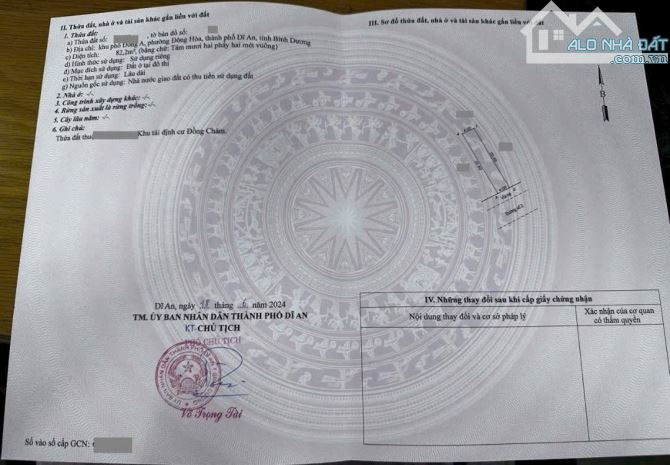 Đất khu TĐC Đồng Chàm ,Đông Hoà ,TP Dĩ An - 4