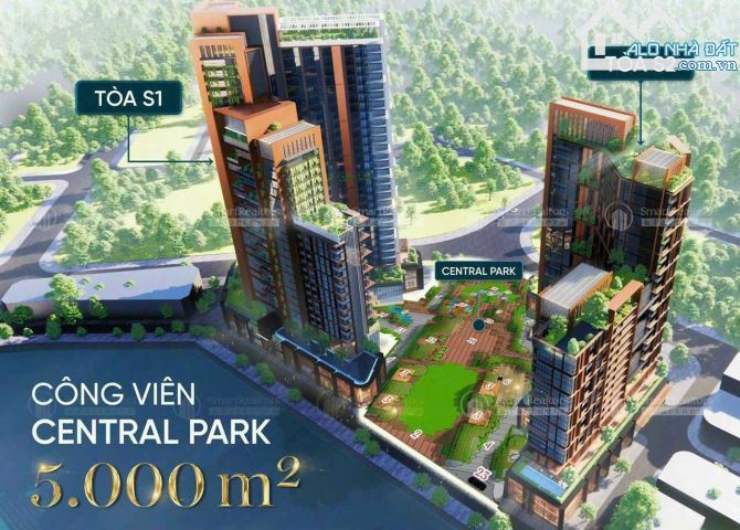 Bán căn hộ loại 1PN+1 Sun Symphony Đà Nẵng - diện tích 48,5m2 giá rẻ nhất chỉ 3tỷ299